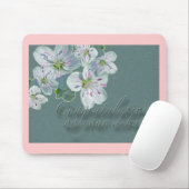 Debut Glückwunsch Frühlingsbeauty Wildblume Mousepad (Mit Mouse)