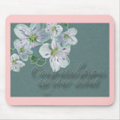 Debut Glückwunsch Frühlingsbeauty Wildblume Mousepad (Vorne)