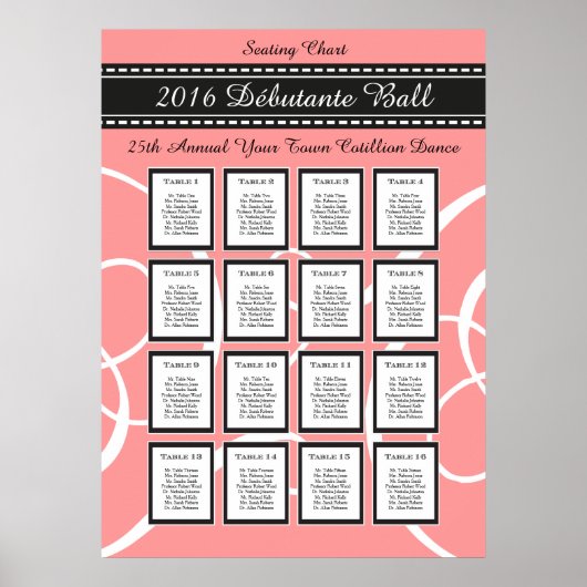 Debutante Ball / 16 . Geburtstag Seekarte Poster (Vorne)