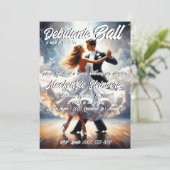 Debutante Ball Cotillion Ballroom tanzen Einladung (Stehend Vorderseite)