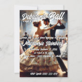 Debutante Ball Cotillion Ballroom tanzen Einladung (Vorderseite)