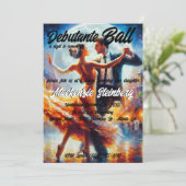 Debutante Ball Cotillion Ballroom tanzen Einladung (Stehend Vorderseite)