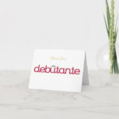 Debutante Collection ~ Blank Danke Notizkarten (Vorderseite)