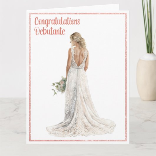 Debutante Gratulation Karte (Vorderseite)