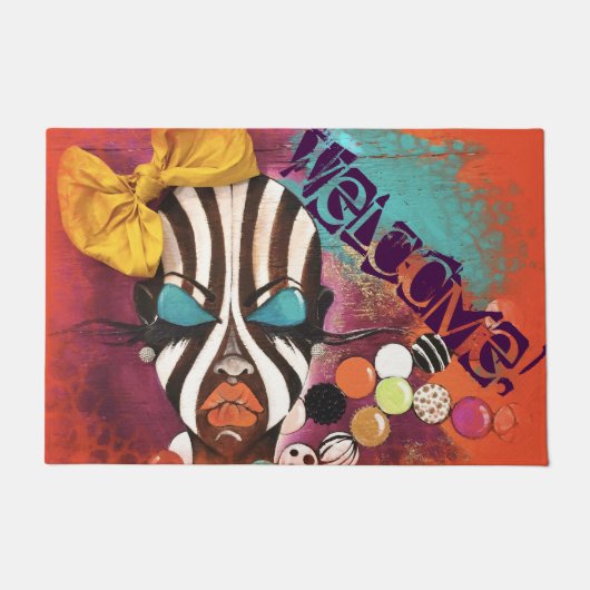 Debütantin-Tür-Matte! Fußmatte (Vorderseite)