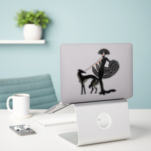 Dec Hund und Lady Die-Cut-Vinyl-Aufkleber Aufkleber