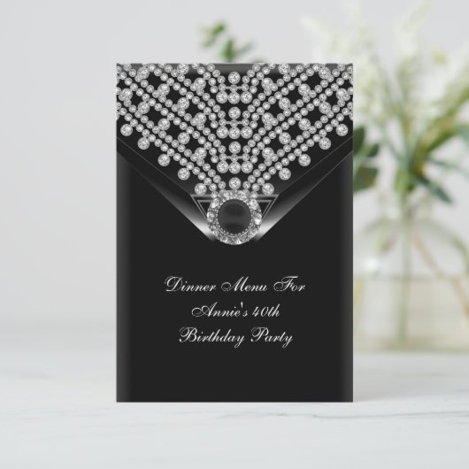 DEC MENU UAWG 1Revised Annie's Birthday Einladung (Stehend Vorderseite)