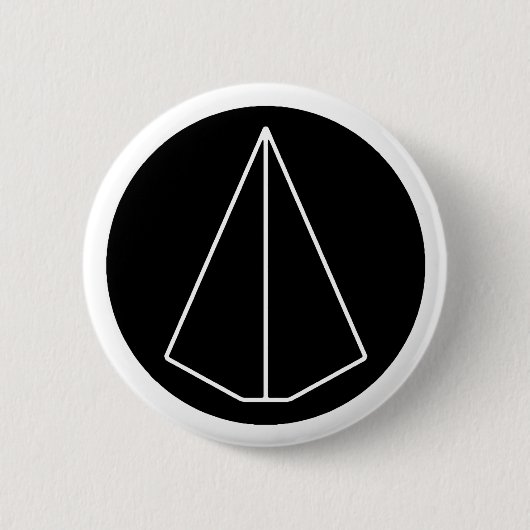 DECA-SYMBOL - PAPIERflugzeug Button (Vorderseite)