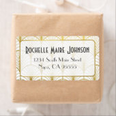 Decadence Golden Art Deco Versandadresse Labels (Insitu)