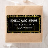 Decadence Golden Art Deco Versandadresse Labels (Insitu)
