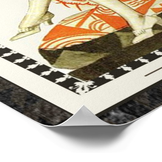 Decadent 1920er Art Deco Avant Garde Couple Poster (Ecke)