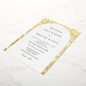 Decadent Arch Gold Foiled Wedding Einladung (Gedreht)