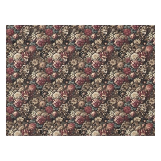 Decadent Devilry - Gothic Large Pattern Tischdecke (Vorderseite (Horizontal))