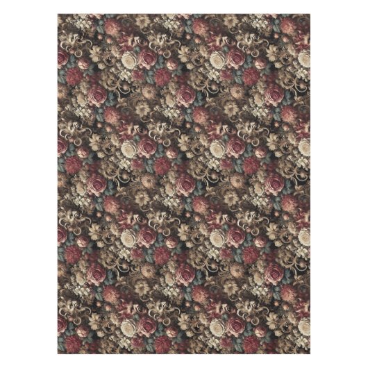 Decadent Devilry - Gothic Large Pattern Tischdecke (Vorderseite)