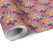 Decadent Guilded Retro Watercolor Ploomf Geschenkpapier (Rolleneckpunkt)