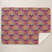 Decadent Guilded Retro Watercolor Ploomf Sherpadecke (Vorderseite (Horizontal))