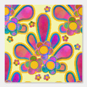 Decadent Guilded Retro Watercolor Ploomf Sonnenauf Tapete (Vorderseite)