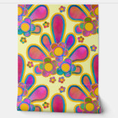 Decadent Guilded Retro Watercolor Ploomf Sonnenauf Tapete (Abrollen)