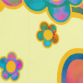 Decadent Guilded Retro Watercolor Ploomf Sonnenauf Tapete (Naht)