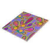 Decadent Guilded Retro Watercolor Ploomf Twilight Fliese (Seite)