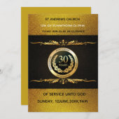 Decades of Devotion Church  Invite Einladung (Vorne/Hinten)