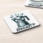 Decaf? Angry Moka Espresso Coffee Pot Getränkeuntersetzer (Linke Seite)