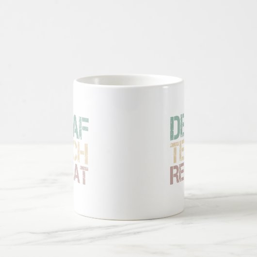 Decaf Coffee Teach Repeat Funny Teachers Quote Kaffeetasse (Mittel)