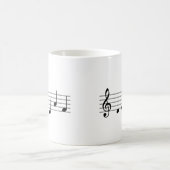 Decaf "DECAF" Musiknote Kaffee Tasse Klavierlehrer (Mittel)