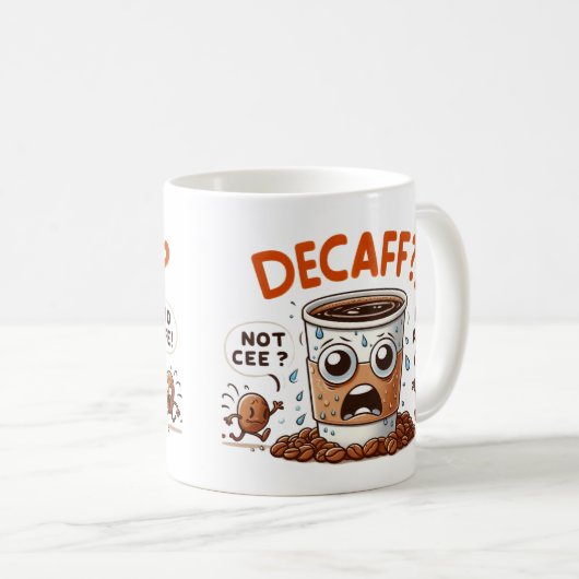 Decaf Dilemma Kaffeetasse (VorderseiteRechts)
