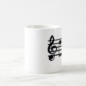 "Decaf" dreifacher Clef-Tasse Kaffeetasse (Mittel)