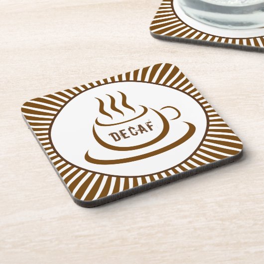 Decaf-Kaffee Getränkeuntersetzer (Linke Seite)