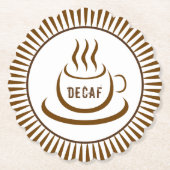 Decaf-Kaffee Untersetzer (Vorderseite)