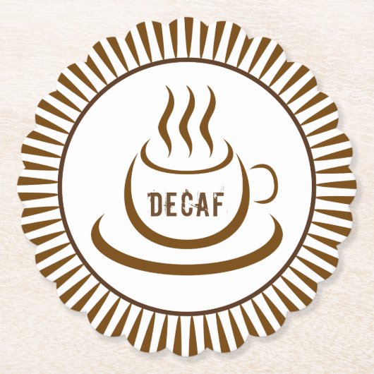 Decaf-Kaffee Untersetzer (Vorderseite)