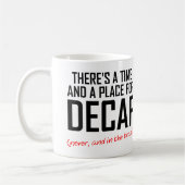 Decaf-Kaffeehater-lustige Tasse (Links)
