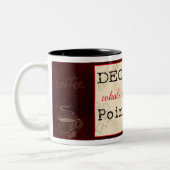 Decaf-Panda-Kaffee Zweifarbige Tasse (Links)