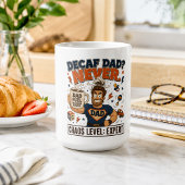 Decaf Papa Nie Chaos Level Experte Große Papa Tass Kaffeetasse