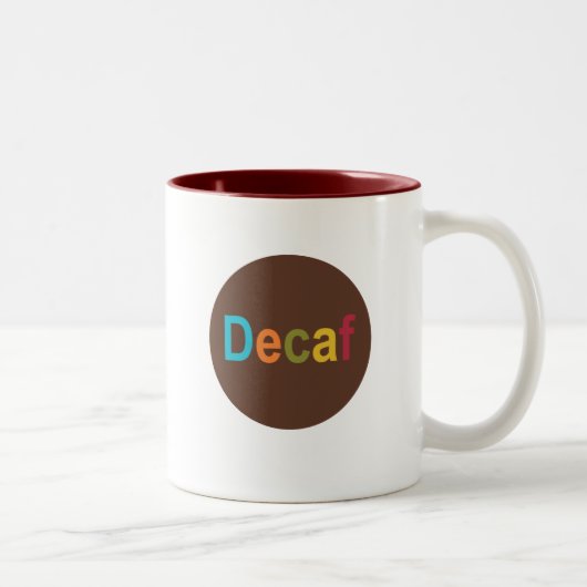 Decaf-Punkt-Tasse Zweifarbige Tasse (Rechts)