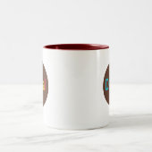 Decaf-Punkt-Tasse Zweifarbige Tasse (Mittel)