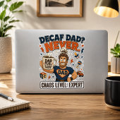 Decaf-Vater-Chaos-Level-Experte-Lustiger-Vater-Lap Aufkleber