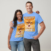 DECAF WTF - Funny Decaf Coffee Cat Shirt (Unisex)