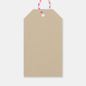 Decaffeinated Coffee Gift Tag – Retro Coffee Beans Geschenkanhänger (Rückseite)