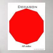 Decagon Poster of Polygon (Vorne)