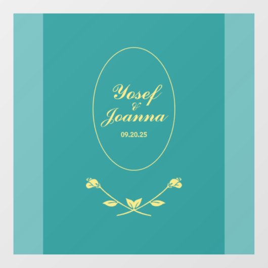 Decal und Aufkleber für Hochzeitscoupons (Blatt)