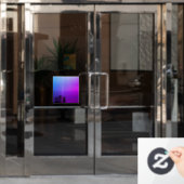 DECAL WALL DESIGN STIL FENSTERAUFKLEBER (Büro Tür)