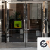 DECAL WALL DESIGN STIL FENSTERAUFKLEBER (Büro Tür)
