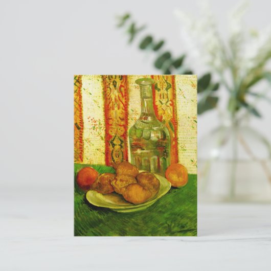 Decanter Lemons & Plate Van Gogh Fine Art Postkarte (Stehend Vorderseite)