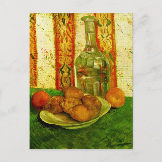 Decanter Lemons & Plate Van Gogh Fine Art Postkarte (Vorderseite)