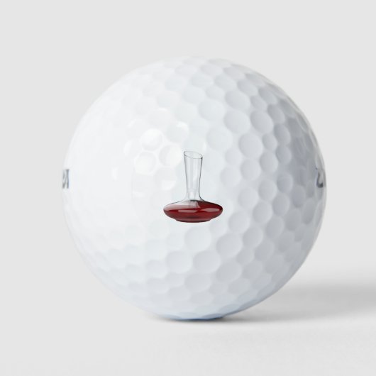 Decanter mit Rotwein Golfball (Vorderseite)