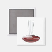 Decanter mit Rotwein Magnet (Vorderseite/Rückseite)