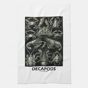 Decapods Ernst Haeckel Artforms der Natur Handtuch
